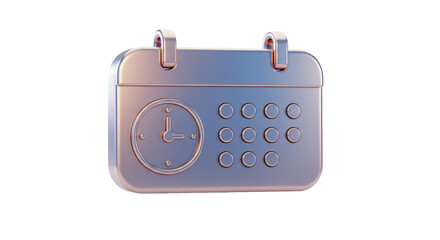 Isolated Holographic Calendar with Clock Face