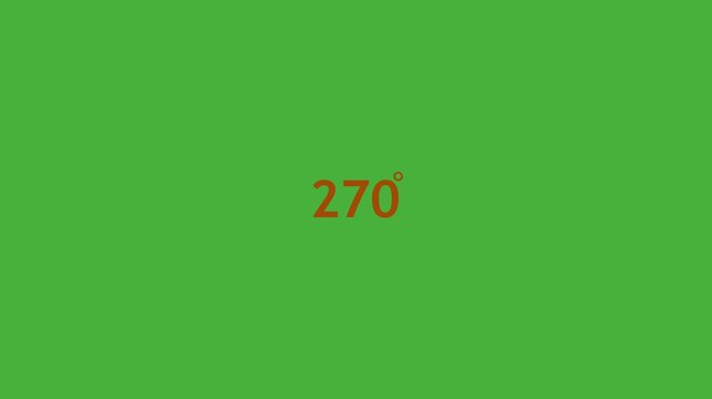 270 degree view icon animation, Icon 180&deg; animation with optional lama matte. Chroma key included