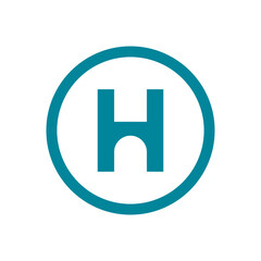 Letter H logo icon design template