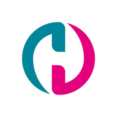 Letter H logo icon design template