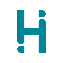 Obraz premium Letter H logo icon design template
