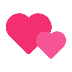 Vibrant Pink Heart Shape Symbolizing Love and Affection in a Playful Design