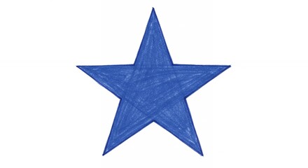 Obraz premium Blue star graphic design element
