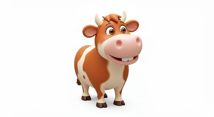 Fototapeta premium Cartoon cow illustration
