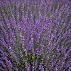 Obraz premium A profuse bouquet of lavender flowers, vibrant purple hues , details, botanical