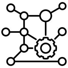 Complexity Line Icon