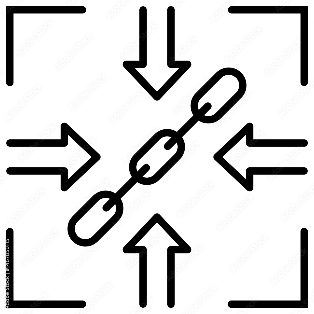 Poster constraint line icon