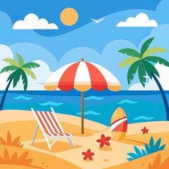Obraz premium tropical beach background