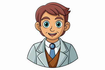 cartoon doctor with a stethoscope