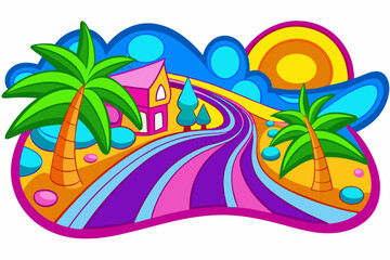 vector illustration of an abstract colorful background