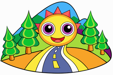 vector illustration of an abstract colorful background