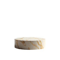 Marble Pedestal Gold Veins isolated on transparent background