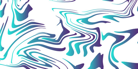 Psychedelic swirl seamless pattern. Swirling Colors Painting in Shades of Blue, Green, and White. Turkish style Ebru on the water with acrylic paints press wave. Marbling technique fluid dye texture