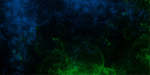 Watercolor deep green and blue vintage background painting. Deep dark abstract grunge texture. Light colorful spotted watercolor wall design. Vivid liquid aquarelle paint paper texture canvas element 