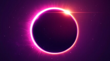 Solar eclipse, vibrant colors