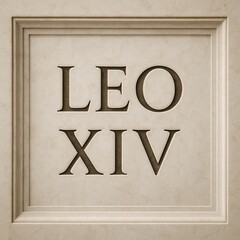 symbolic and editorial visuals commemorating the election of Pope Leo XIV. These images feature historic, religious, and ceremonial elements such as Vatican flags, marble inscriptions, antique documen