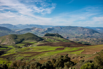 Obraz premium Beautiful landscape view from the north of Tunisia