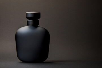 Elegant black perfume bottle mockup design for marketing Generative AI
