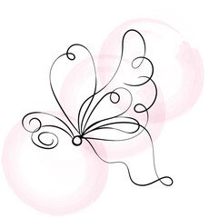 Butterfly Design Delicate Wings Intricate Details 