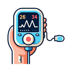 
pulse oximeter illustration design