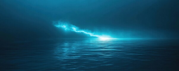 Naklejka premium Water with Light Streaks