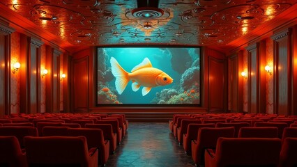 Indoor viewing area map of aquarium