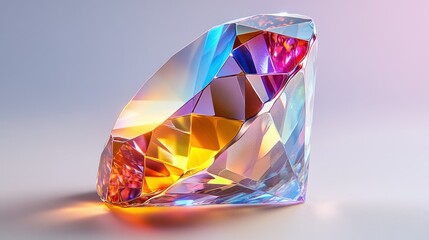 Fototapeta premium Radiant, colorful gemstone