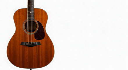 Obraz premium acoustic guitar isolated on white