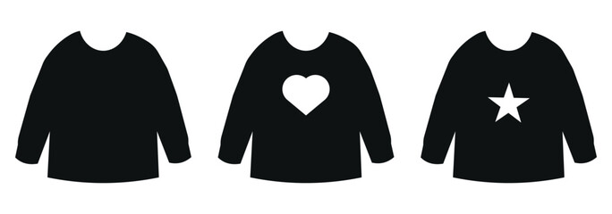 T shirt silhouette isolated on white background. T shirt icon vector illustration design. Vector Illustration .