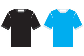 T-shirt icon. T-shirt icon collection line and flat style. T-shirt with hanger icon. T-shirt sign and symbol. Vector illustration.