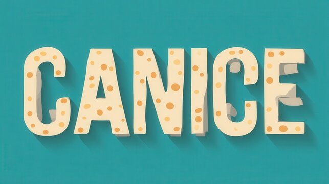 Stylized word art display of the word "canice".