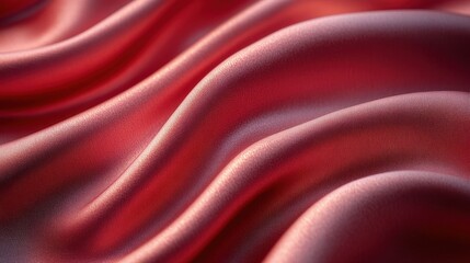 Obraz premium Elegant cherry silk curve with soft texture