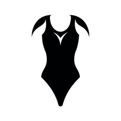 Leotard Tattoo Silhouette Vector Black Illustration