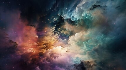 Abstract cosmic cloudscape