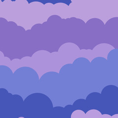 seamless pattern with clouds