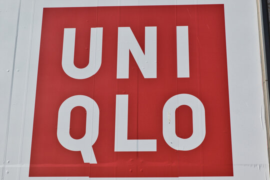 Uniqlo Logo on Signage in Liverpool, UK.