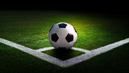 Obraz premium soccer ball on grass