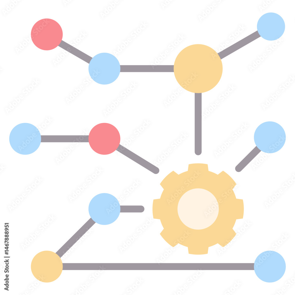 Aufkleber complexity flat icon