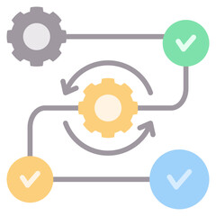 Process Flat Icon