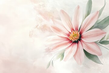 Delicate, pastel-toned floral design with soft hues.