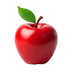 Red Apple Image isolated on transparent background