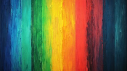 Colorful vertical stripes art painting design style
