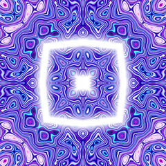 Purple Psychedelic Mandala Design - Vibrant Swirled Abstract Pattern for Meditation, Music, and Bold Spiritual Backgrounds