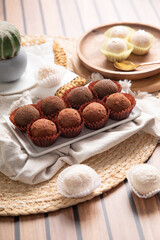 Brigadeiros chocolate truffles brazilian tradicional dessert sweet food