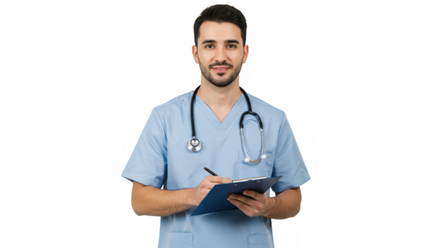 Doctor writing notes