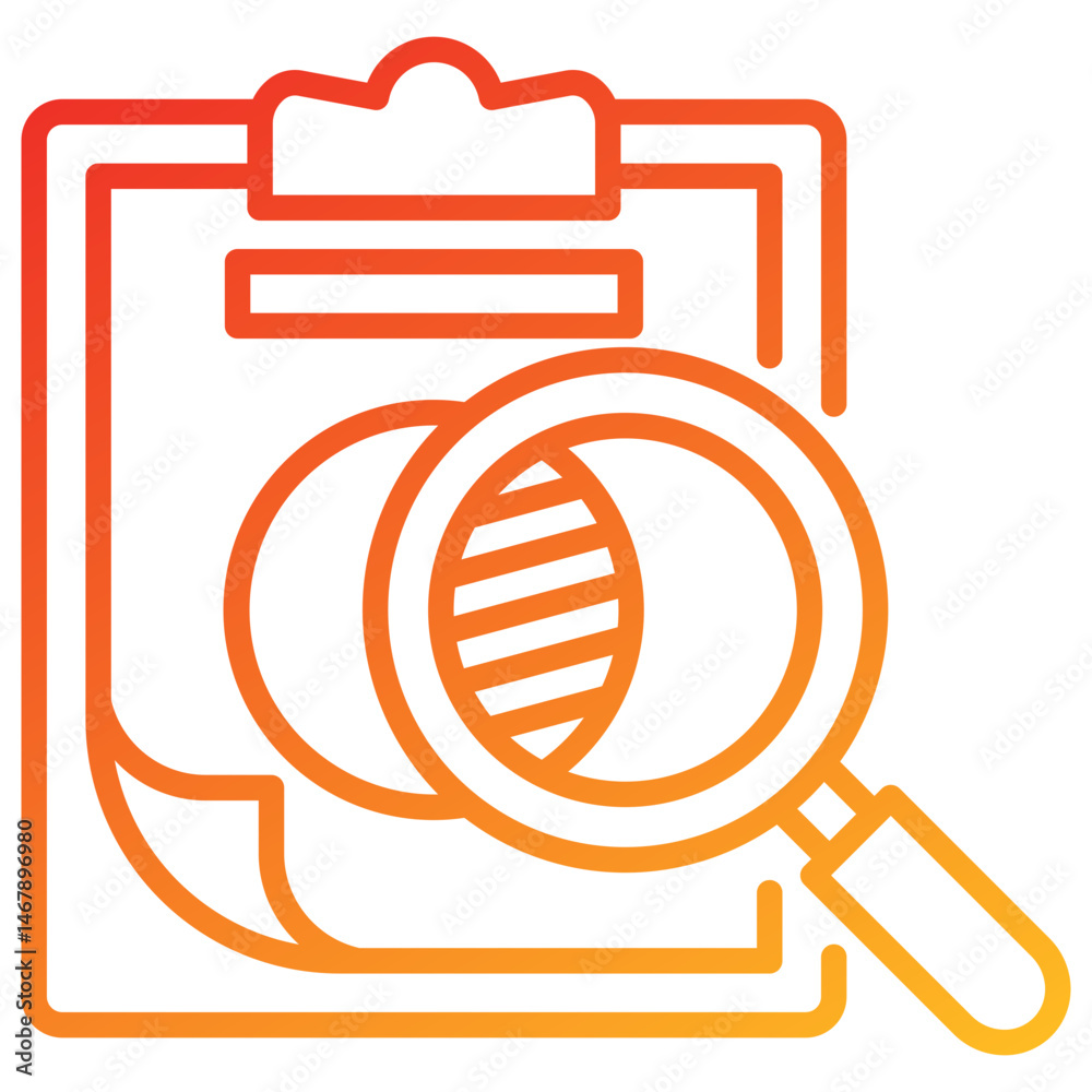 Poster transparency line gradient icon
