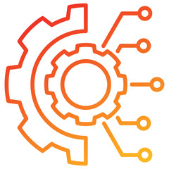 Engineering Line Gradient Icon