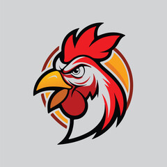 Chicken Head for Logo Concept Ideas