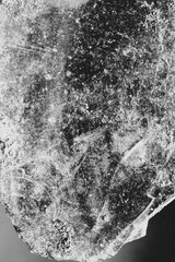 Rough Grunge Texture With Cracks and Scratches — Black and White Abstract Surface