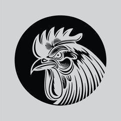 Chicken Silhouette for T-Shirts and logo concept